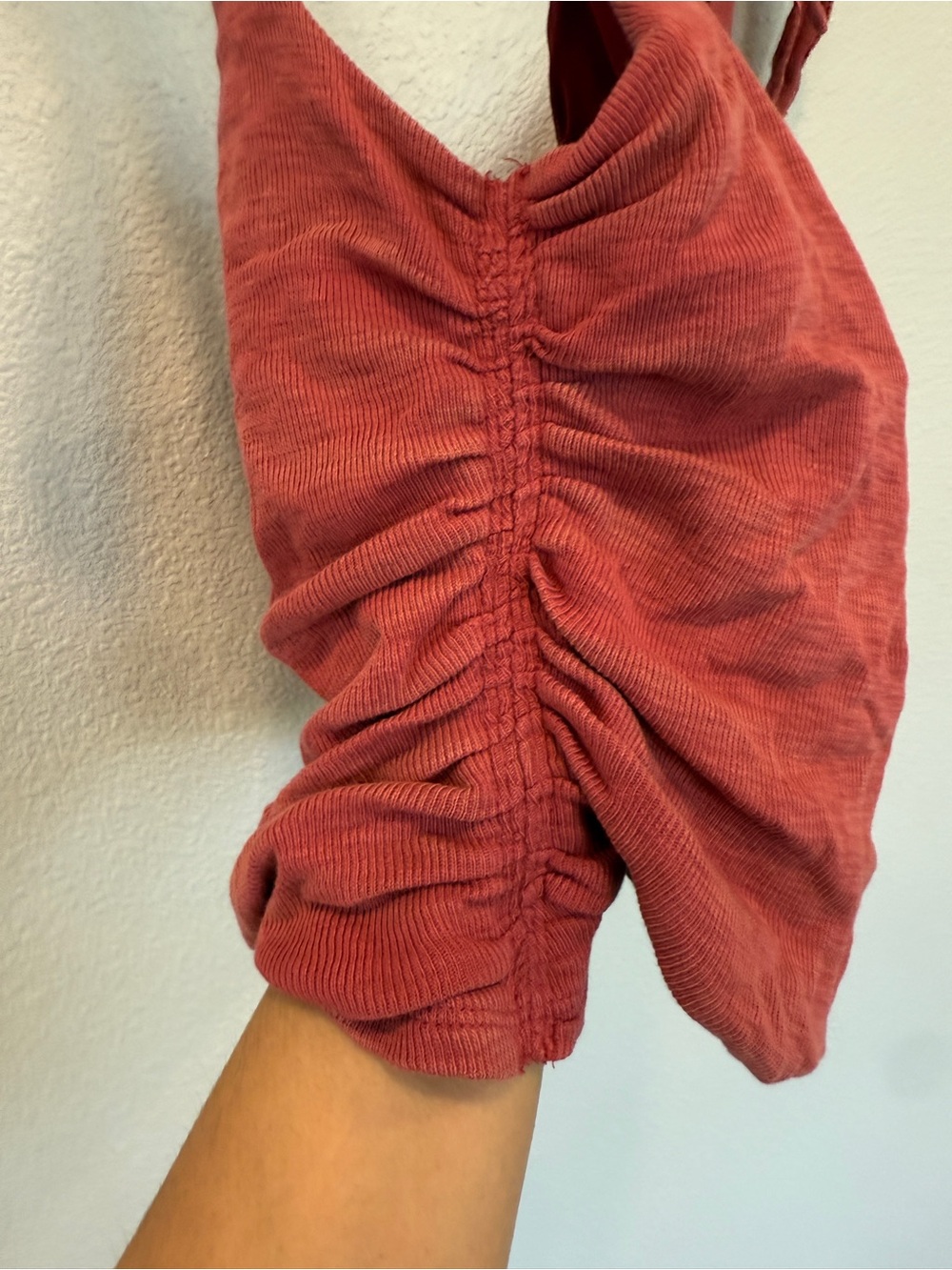 Free People Boulevard Cropped Tank Rio Red Size Large - Picture 7 of 10